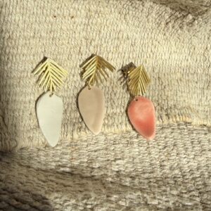 Pendientes  Pétalos palmera
