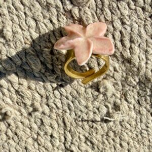 Anillo frangipani mini - Rosa